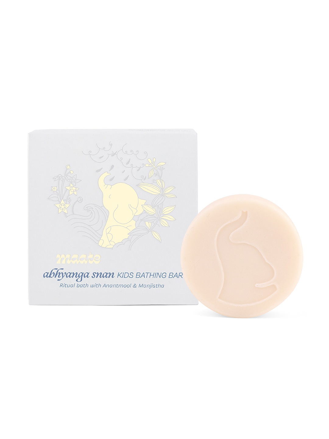 

MAATE Kids Bathing Soap Bar-75 gm, Beige
