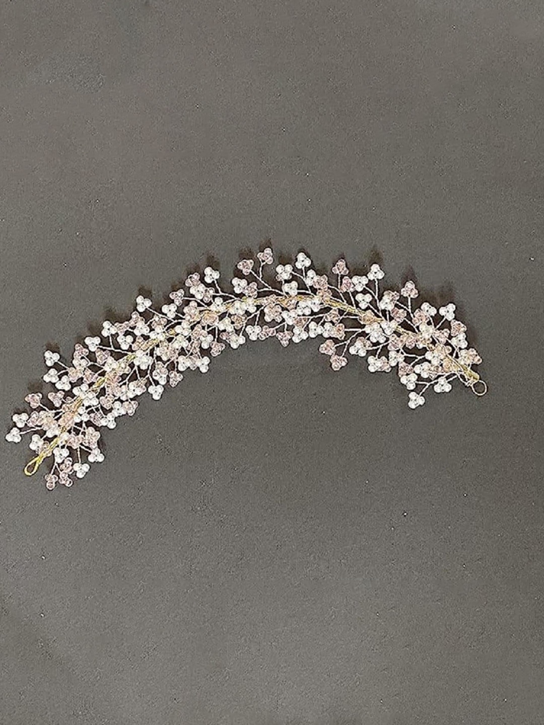 

DN Creation Women Pink Embellished Tiara