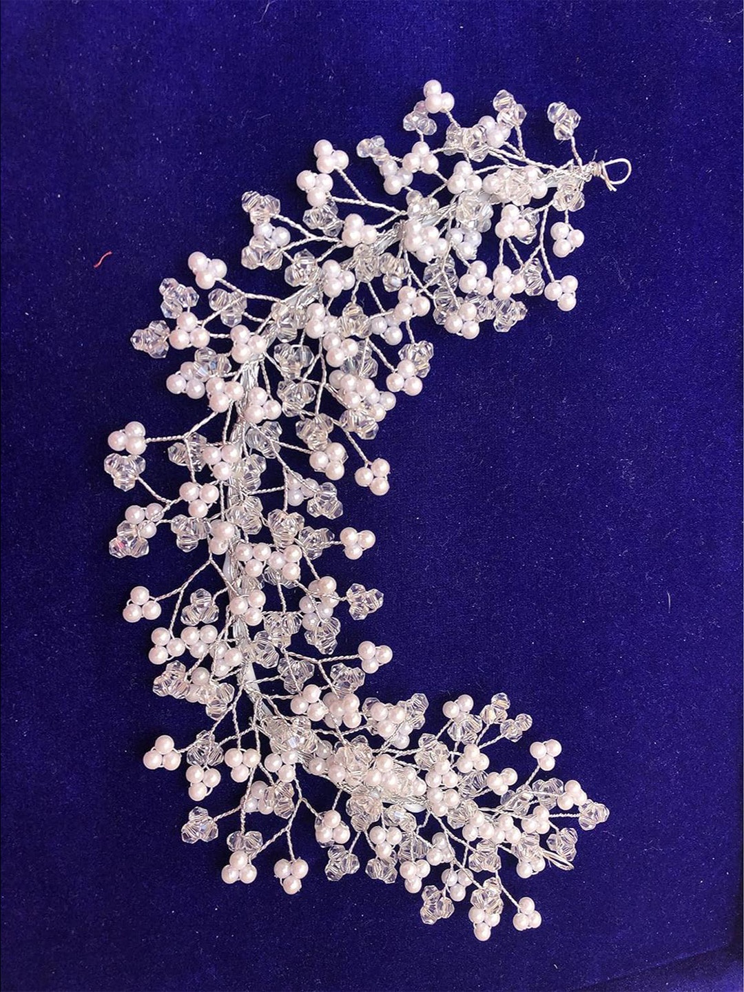 

DN Creation Women Silver-Toned Embellished Tiara