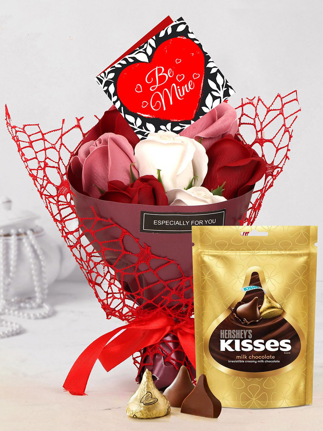 

TIED RIBBONS Valentine Gift for Girlfriend Boyfriend Husband Wife Him Her Chocolates Combo, Gold