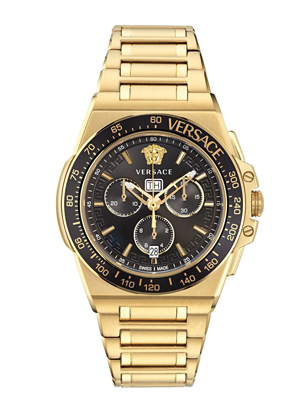 

Versace Men Stainless Steel Straps Analogue Watch VE7H00623, Gold