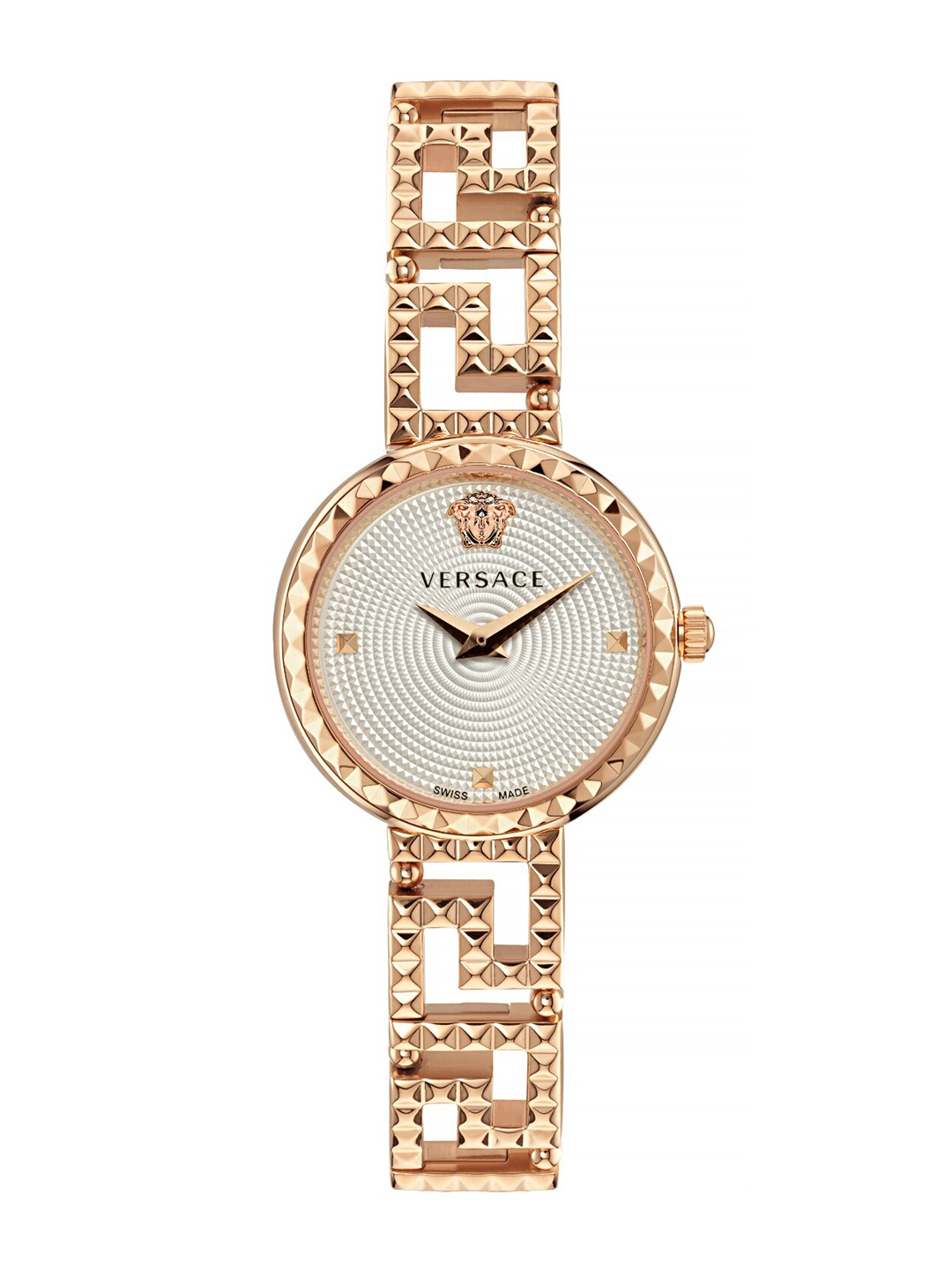 

Versace Women Stainless Steel Straps Analogue Watch VE7A00223, Rose gold