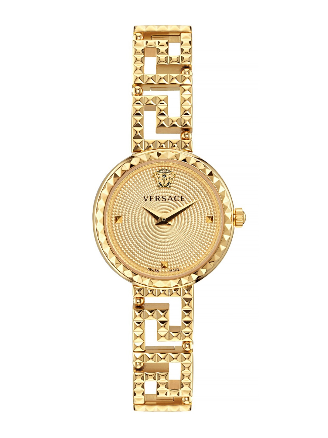 

Versace Women Stainless Steel Straps Analogue Watch VE7A00323, Gold