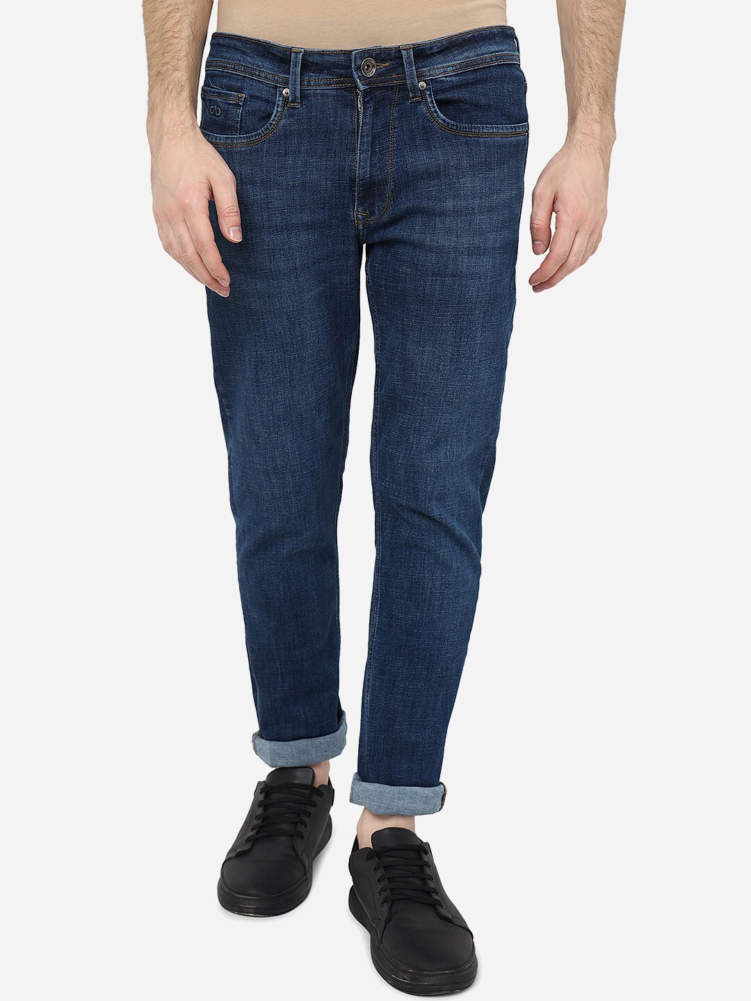 

JADE BLUE Men Clean Look Straight Fit Stretchable Jeans