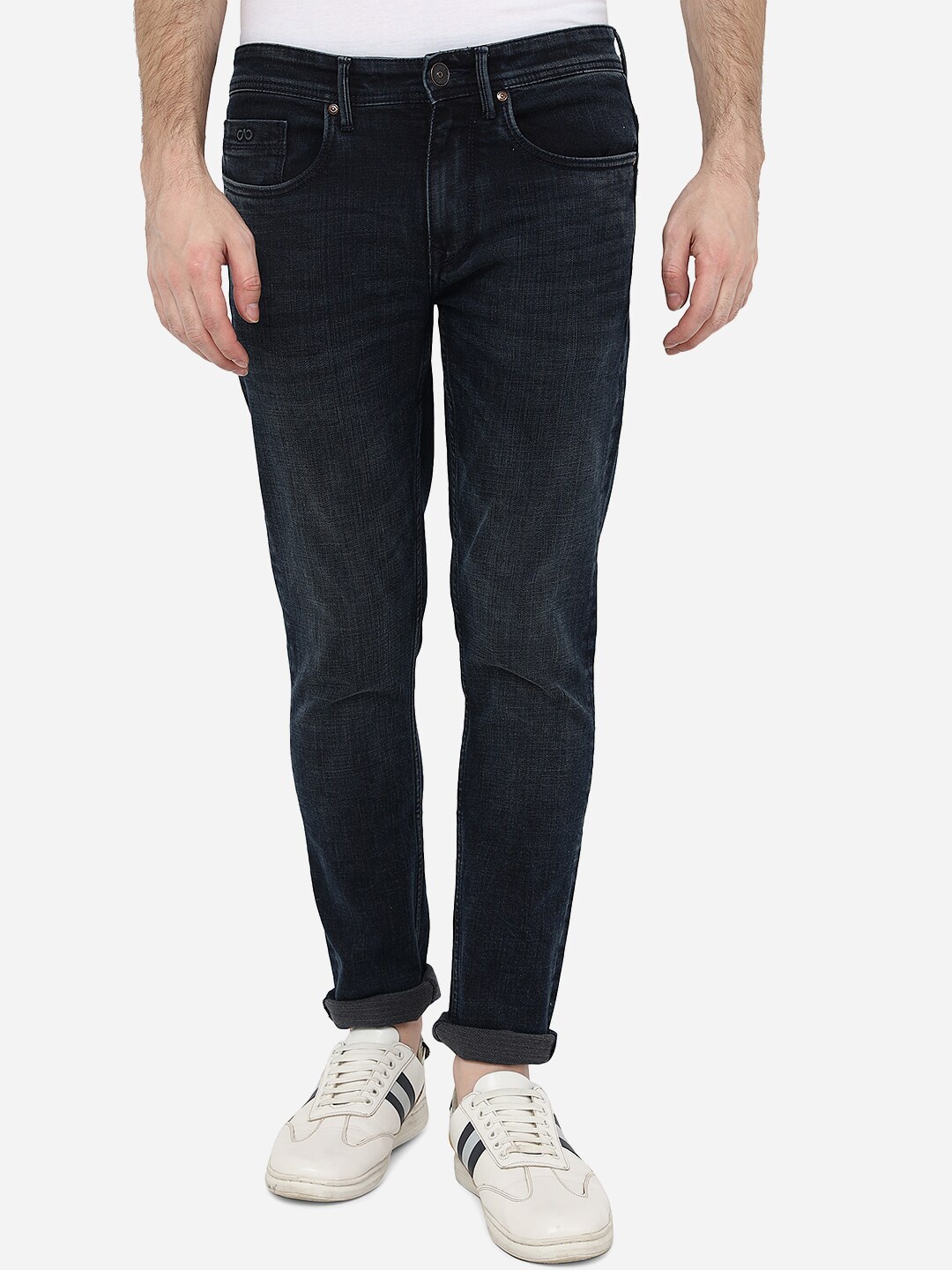 

JADE BLUE Men Slim Fit Light Fade Clean Look Stretchable Jeans