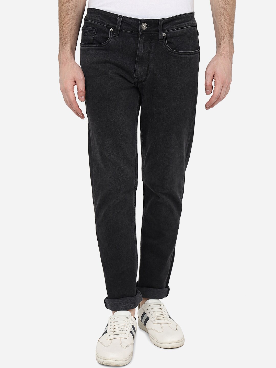 

JADE BLUE Men Clean Look Straight Fit Stretchable Jeans, Grey
