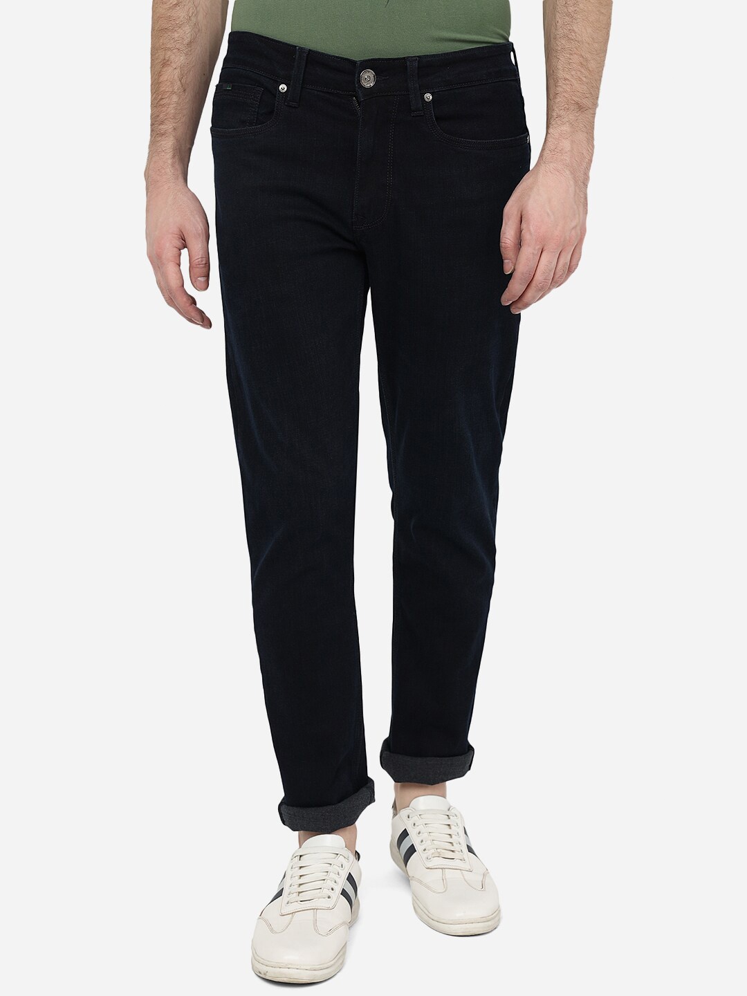 

JADE BLUE Men Clean Look Straight Fit Stretchable Jeans