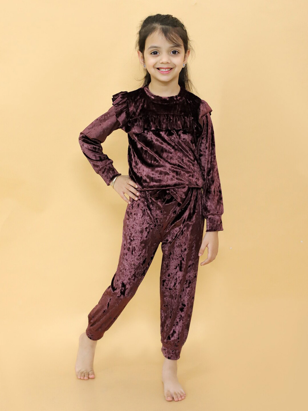 

Stuffie Land Girls Brown Night suit