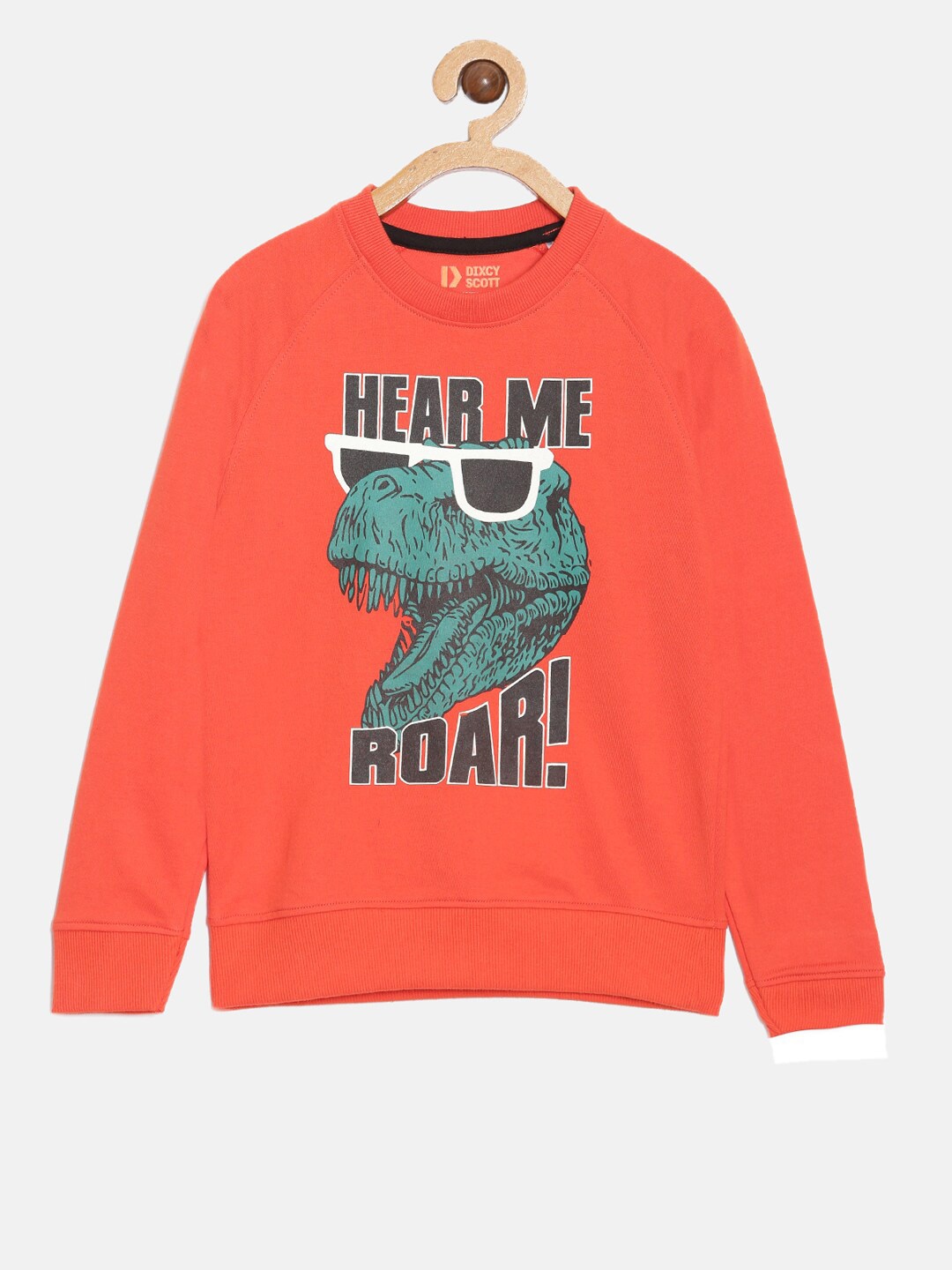 

DIXCY SCOTT Boys Graphic Printed Pullover Sweatshirt, Orange