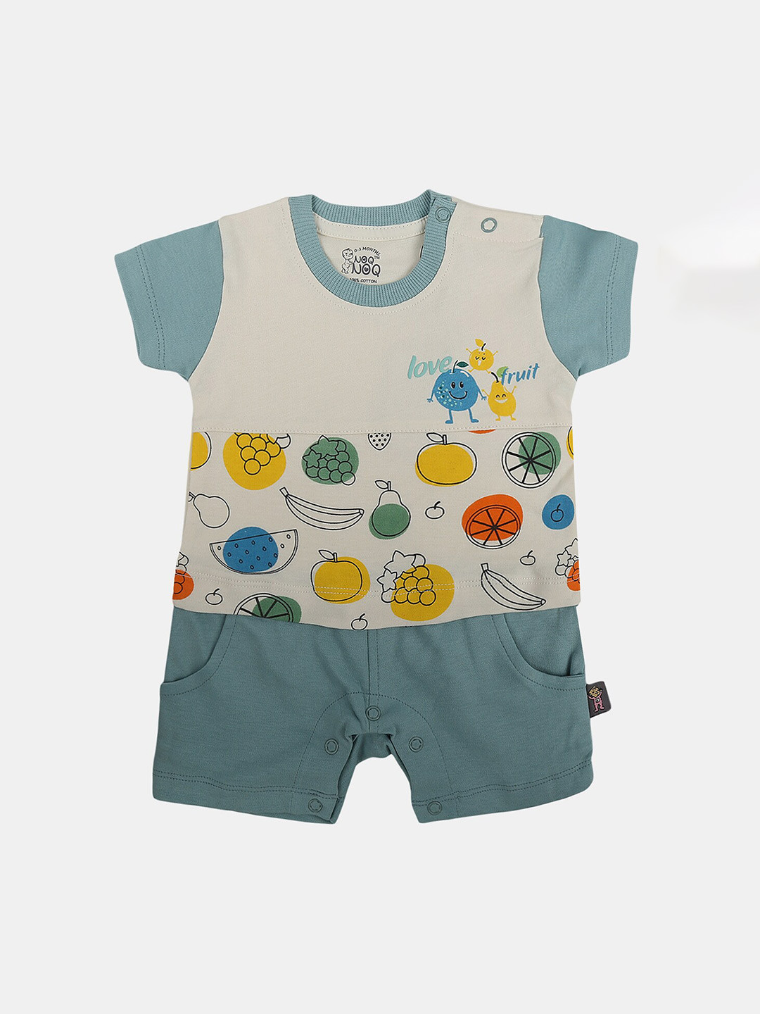 

V-Mart Kids Pack Of 2 Printed Pure Cotton T-Shirt With Shorts, Blue