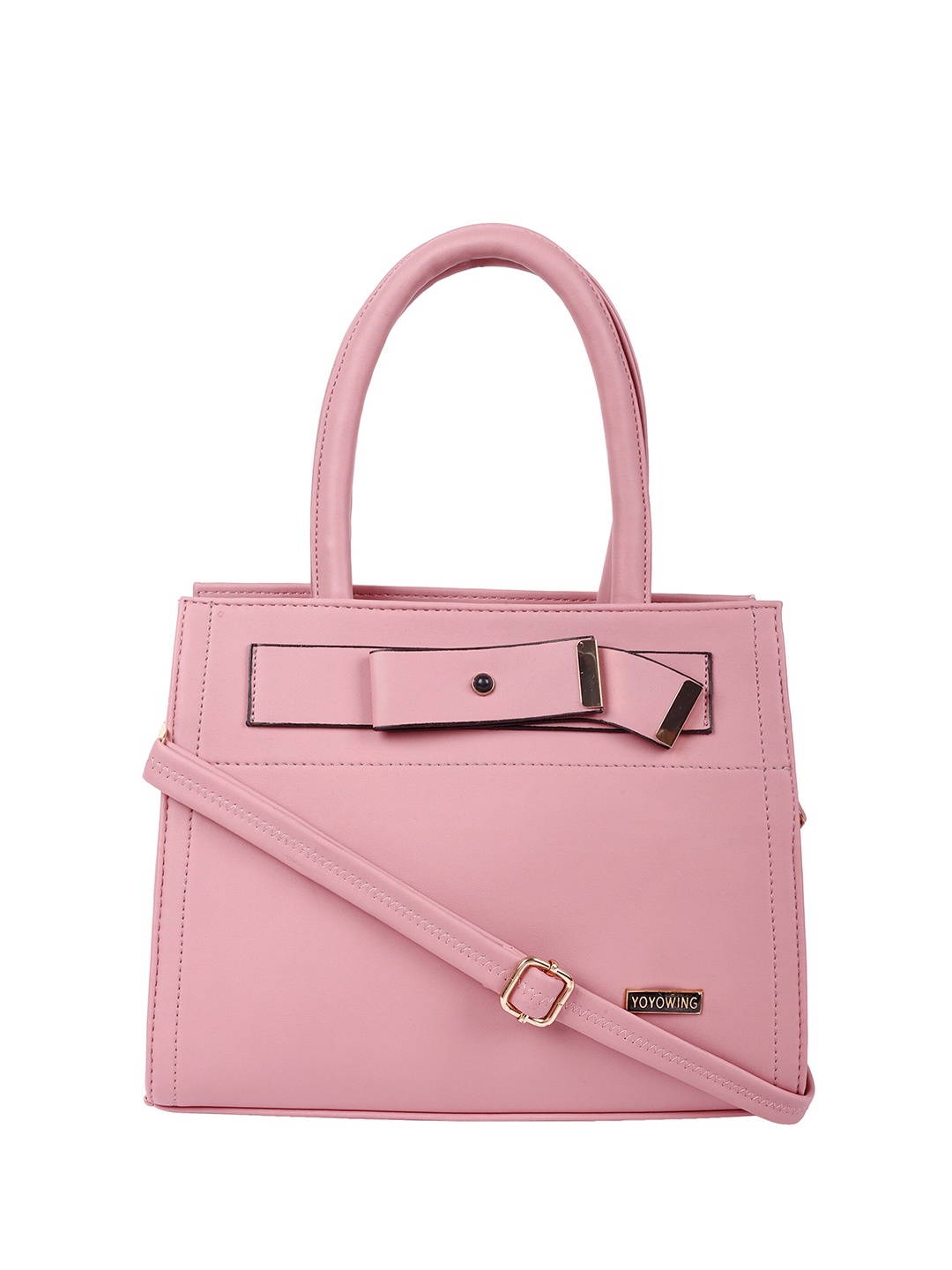

YOYOWING Structured Handheld Bag, Pink