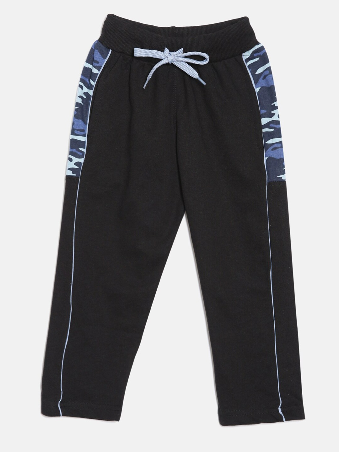 

DIXCY SCOTT Boys Abstract Printed Mid Rise Track Pant, Black