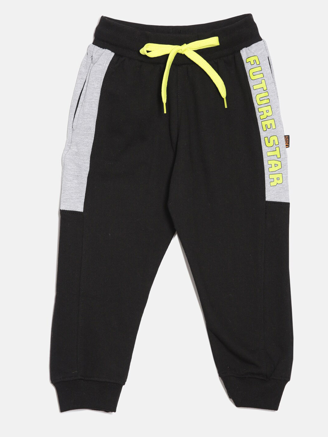 

DIXCY SCOTT Boys Printed Mid Rise Joggers, Black