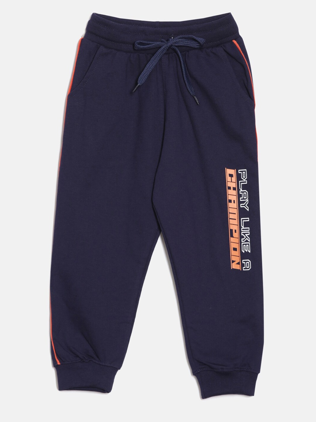 

DIXCY SCOTT Boys Printed Mid-Rise Joggers, Navy blue