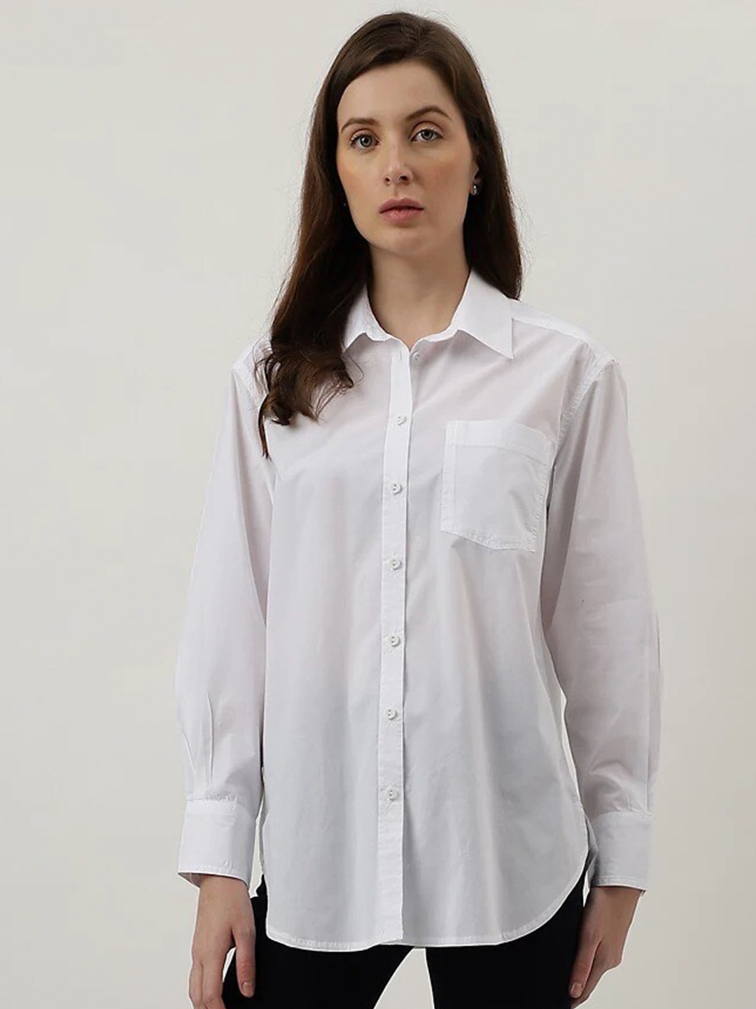 

Marks & Spencer Spread Collar Cotton Casual Shirt, White