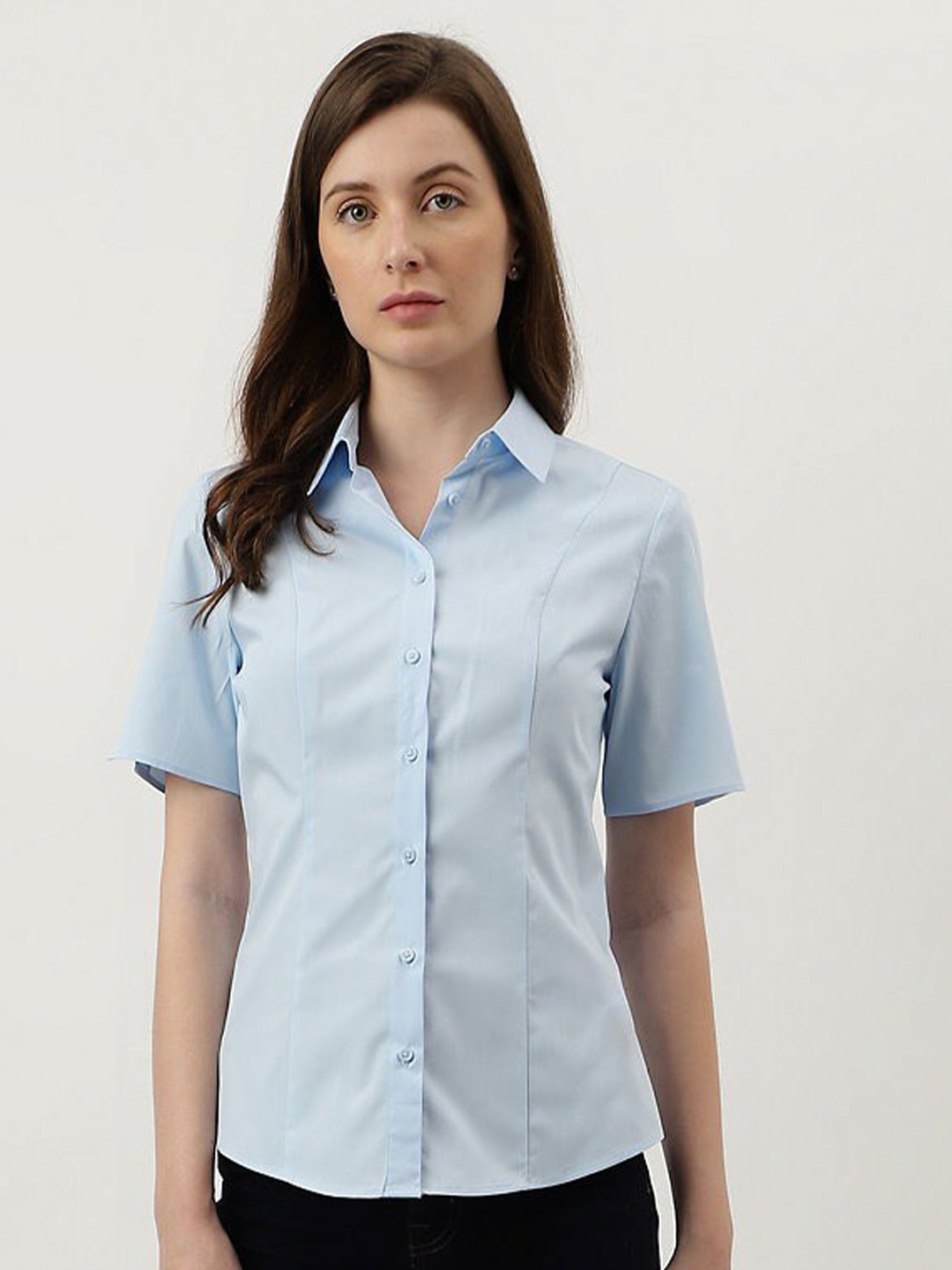 

Marks & Spencer Spread Collar Cotton Casual Shirt, Blue