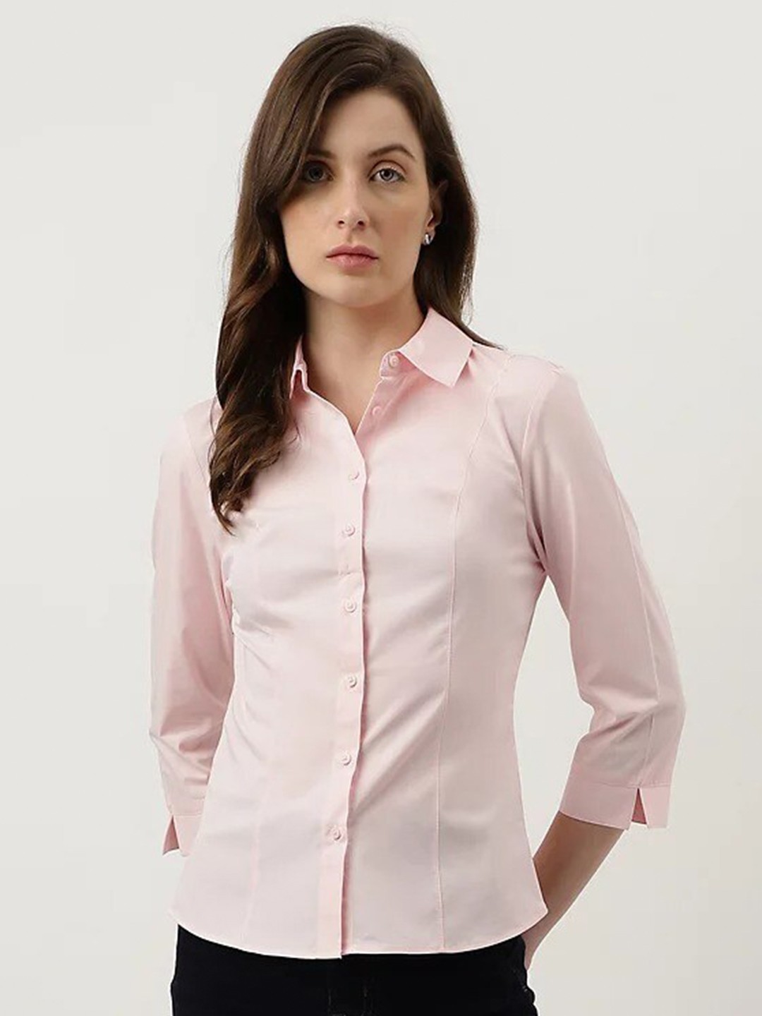 

Marks & Spencer Spread Collar Cotton Casual Shirt, Pink