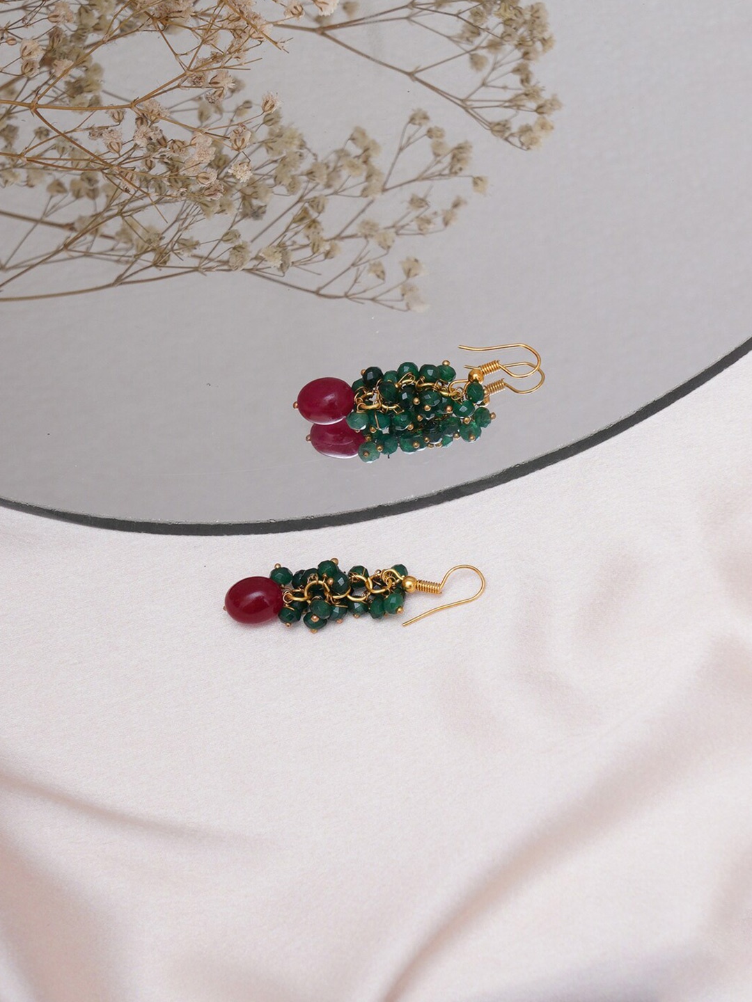 

Ruby Raang Girls Gold Plated Drop Earrings