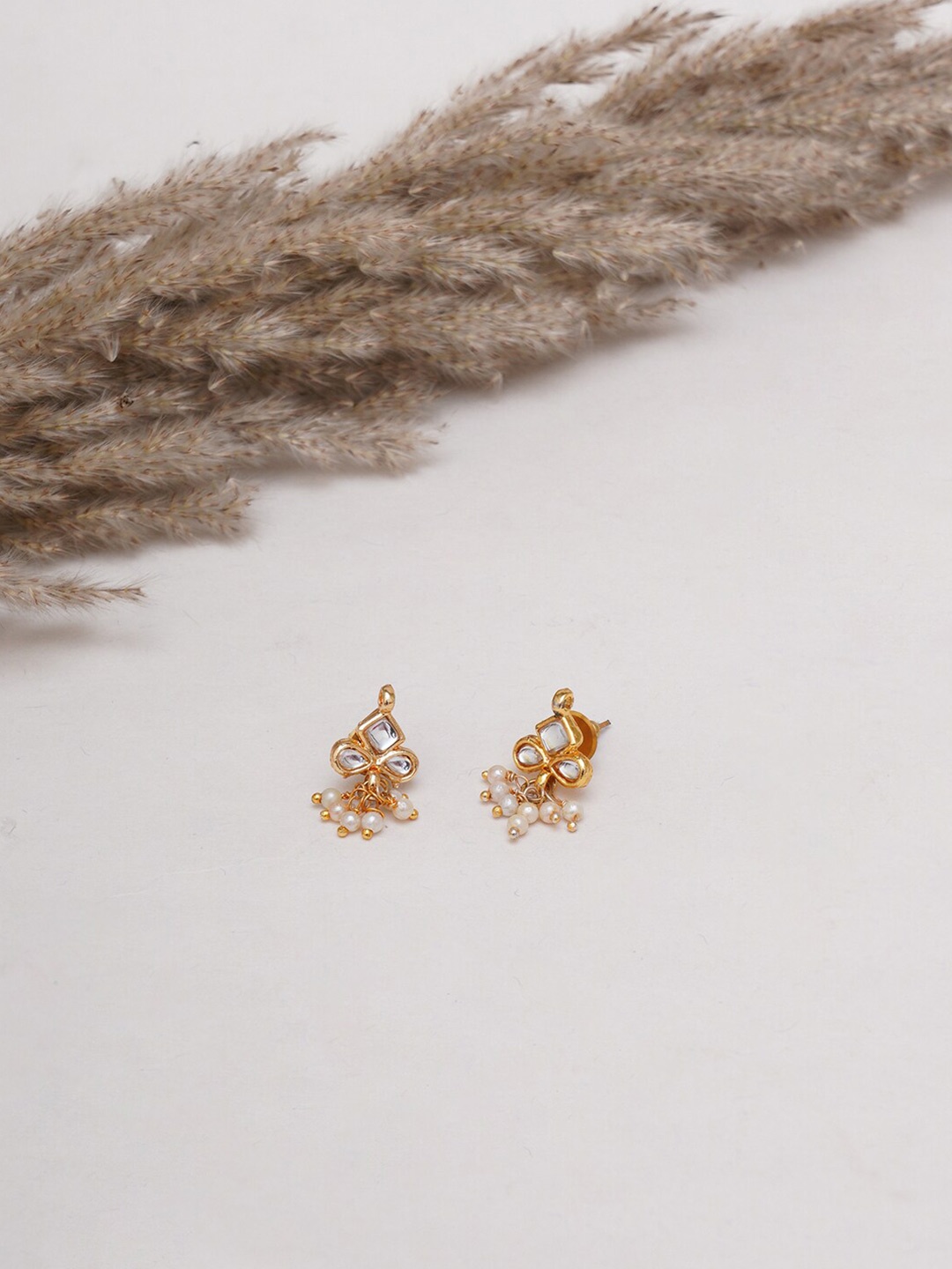 

Ruby Raang Girls Gold Plated Drop Earrings
