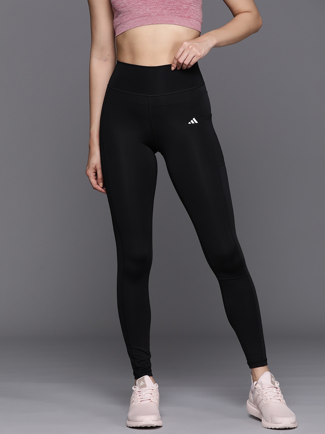 

ADIDAS Women Optime 2.0 7/8 Training Tights, Black