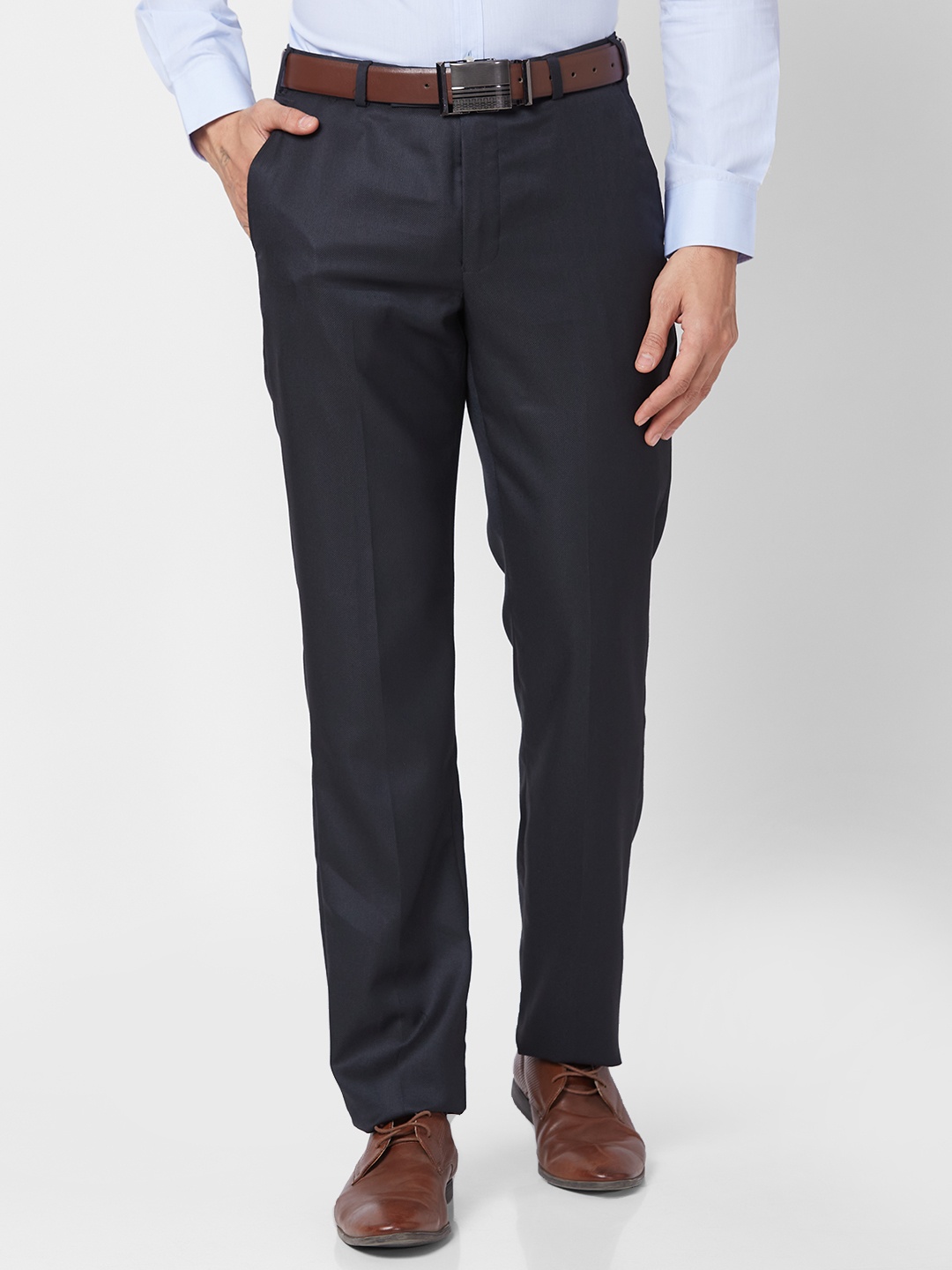 

Park Avenue Men Formal Trousers, Black