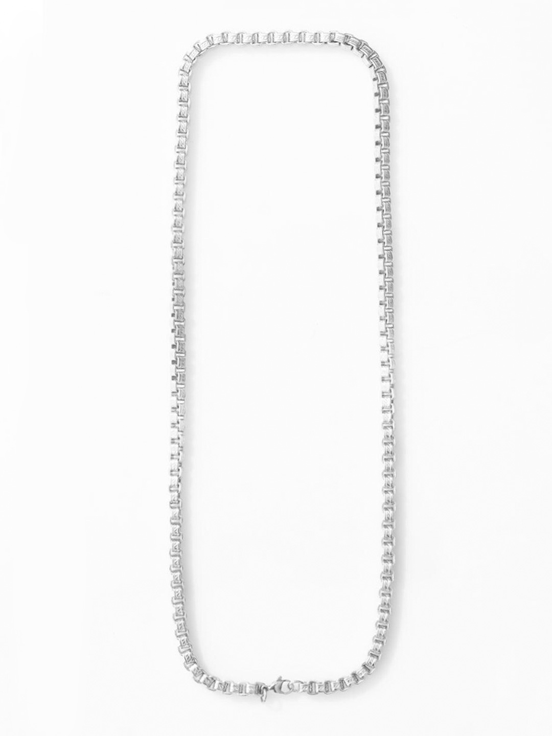 

Snitch Men Silver-Toned Stainless Steel Chain Chain