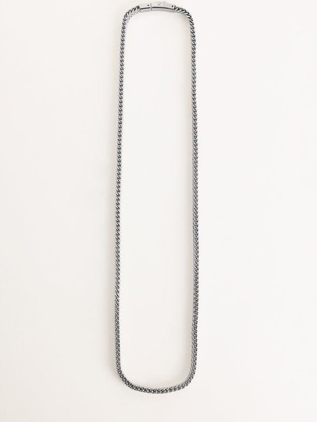 

Snitch Men Silver-Toned Stainless Steel Chain