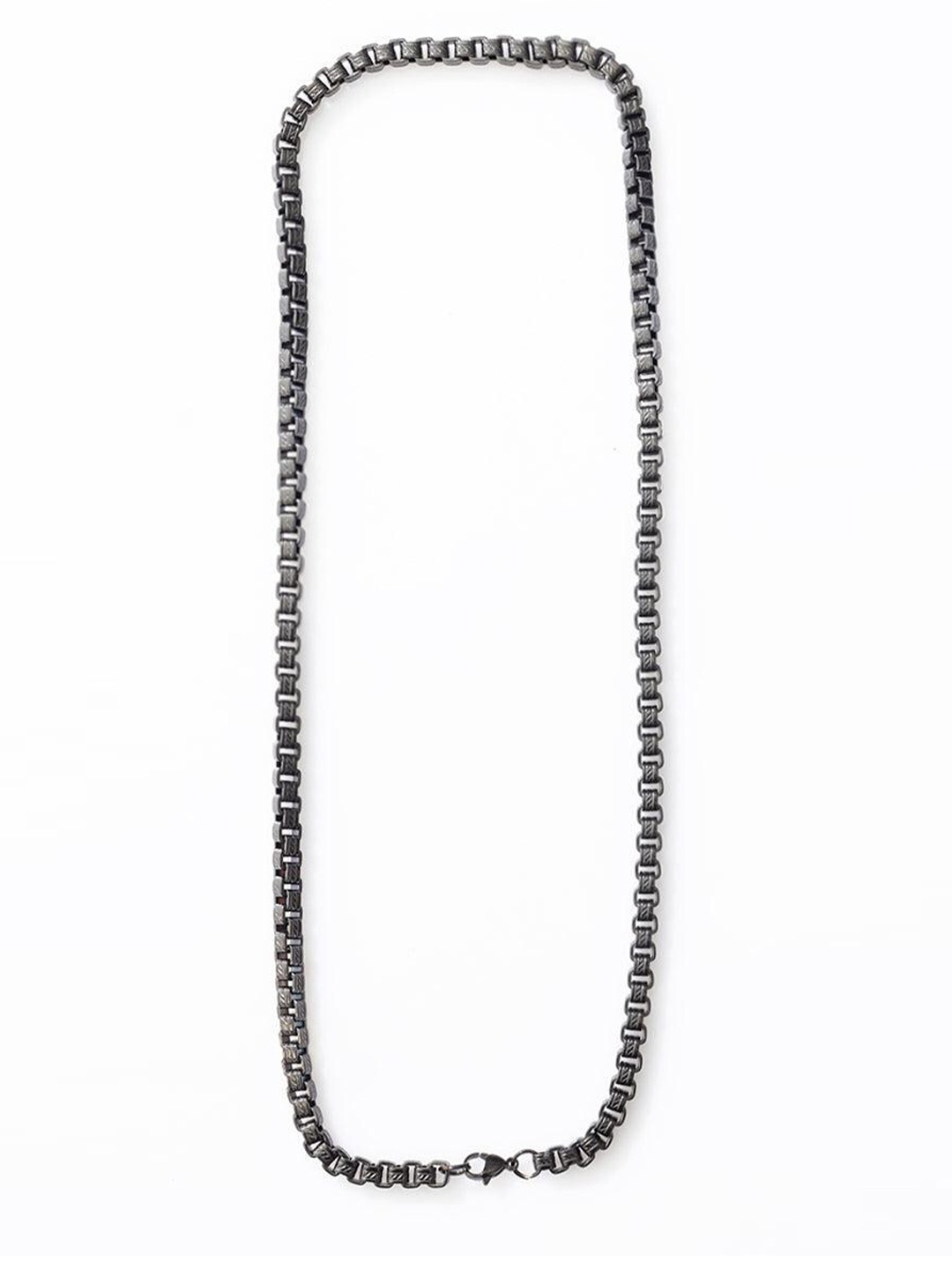 

Snitch Silver-Toned Men Stainless Steel Chain