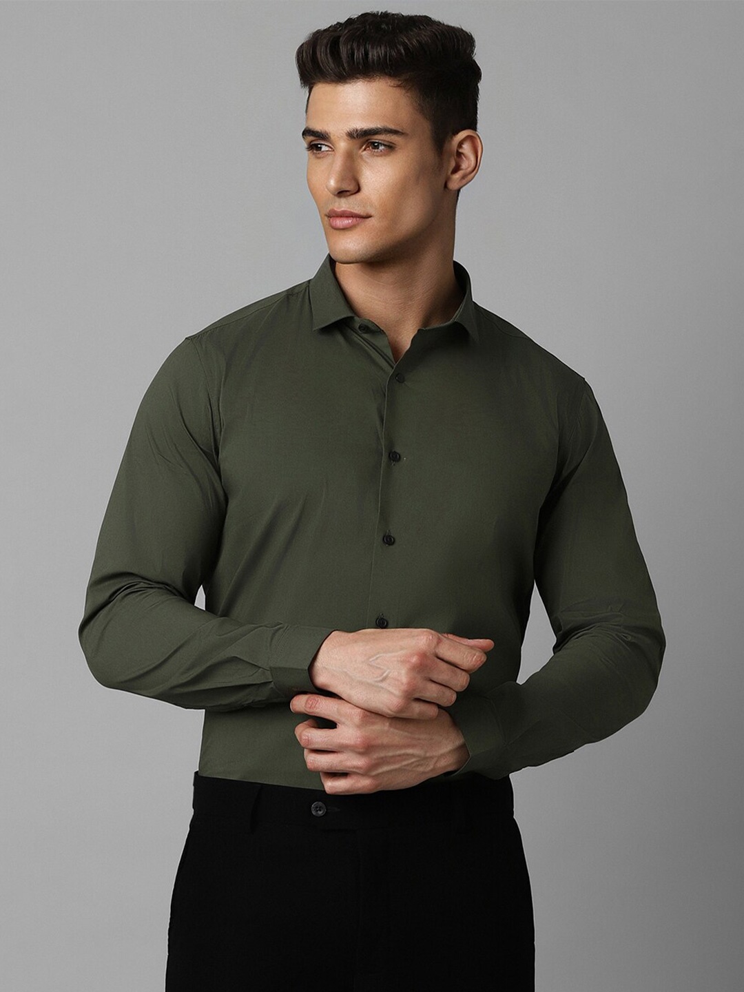 

Louis Philippe Sport Slim Fit Cotton Casual Shirt, Green