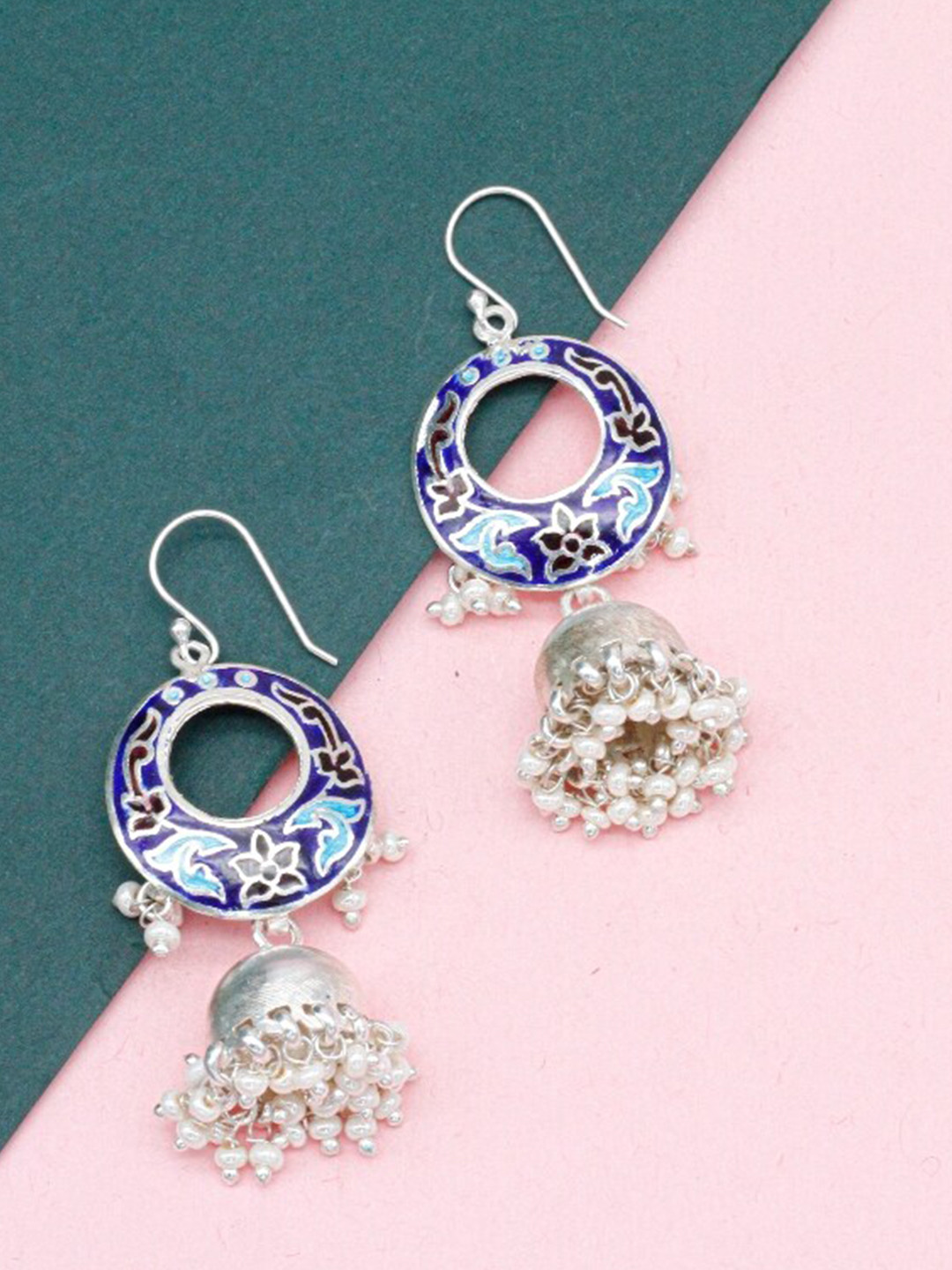 

SANGEETA BOOCHRA Sterling Silver Contemporary Drop Earrings
