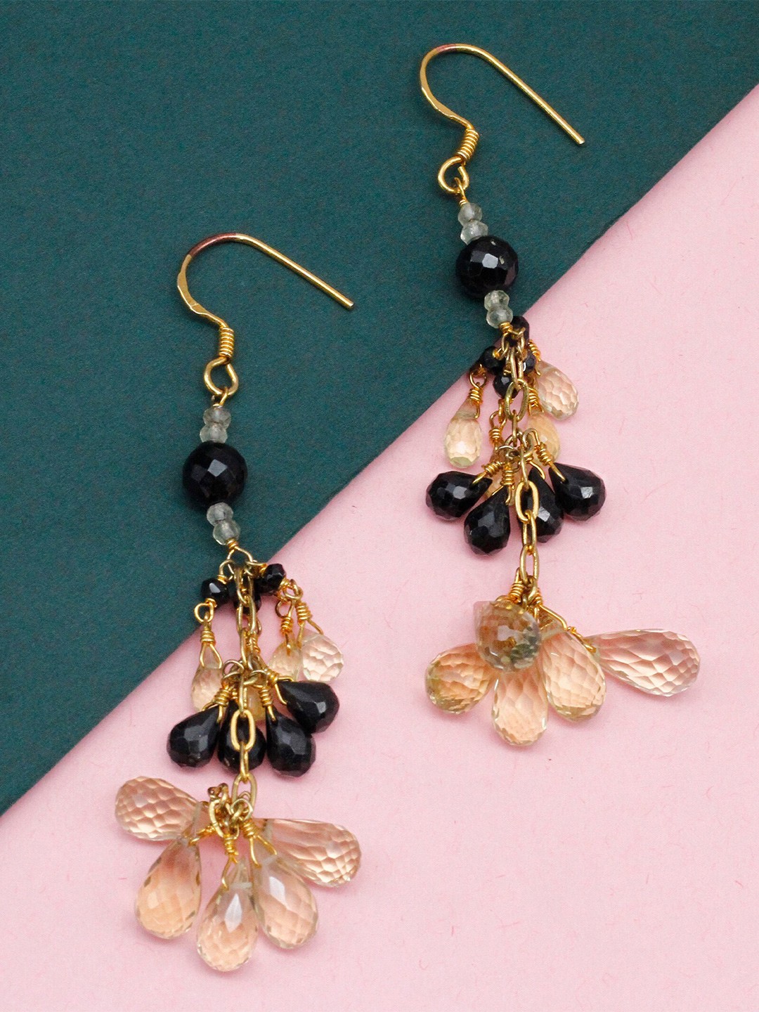 

SANGEETA BOOCHRA Sterling Silver Contemporary Drop Earrings