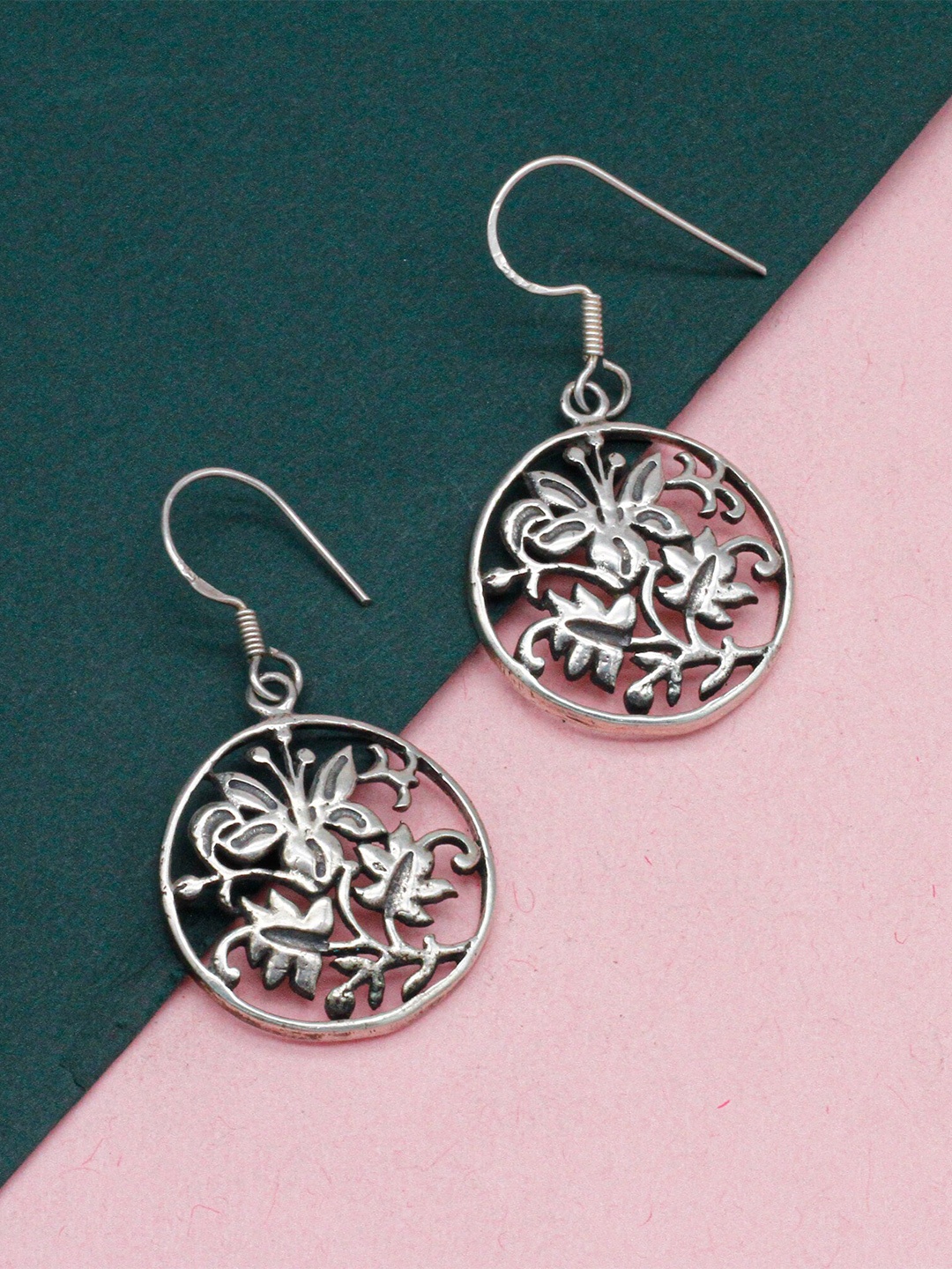 

SANGEETA BOOCHRA Sterling Silver Contemporary Drop Earrings