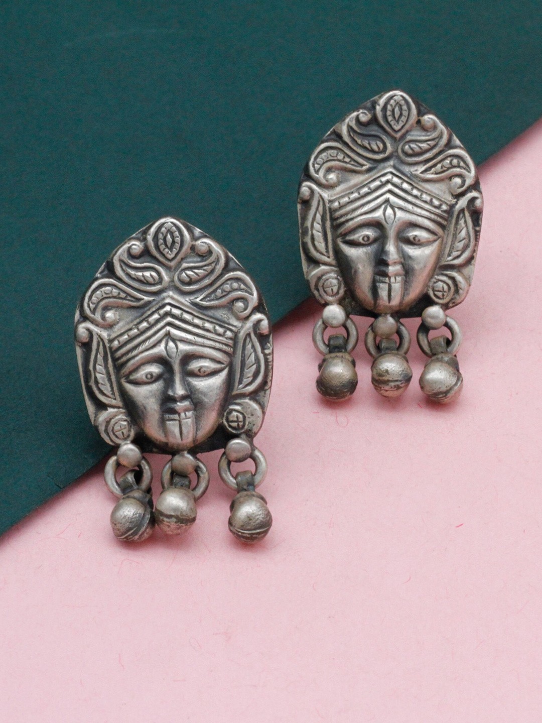 

SANGEETA BOOCHRA Cubic Zirconia Sterling Silver Contemporary Drop Earrings