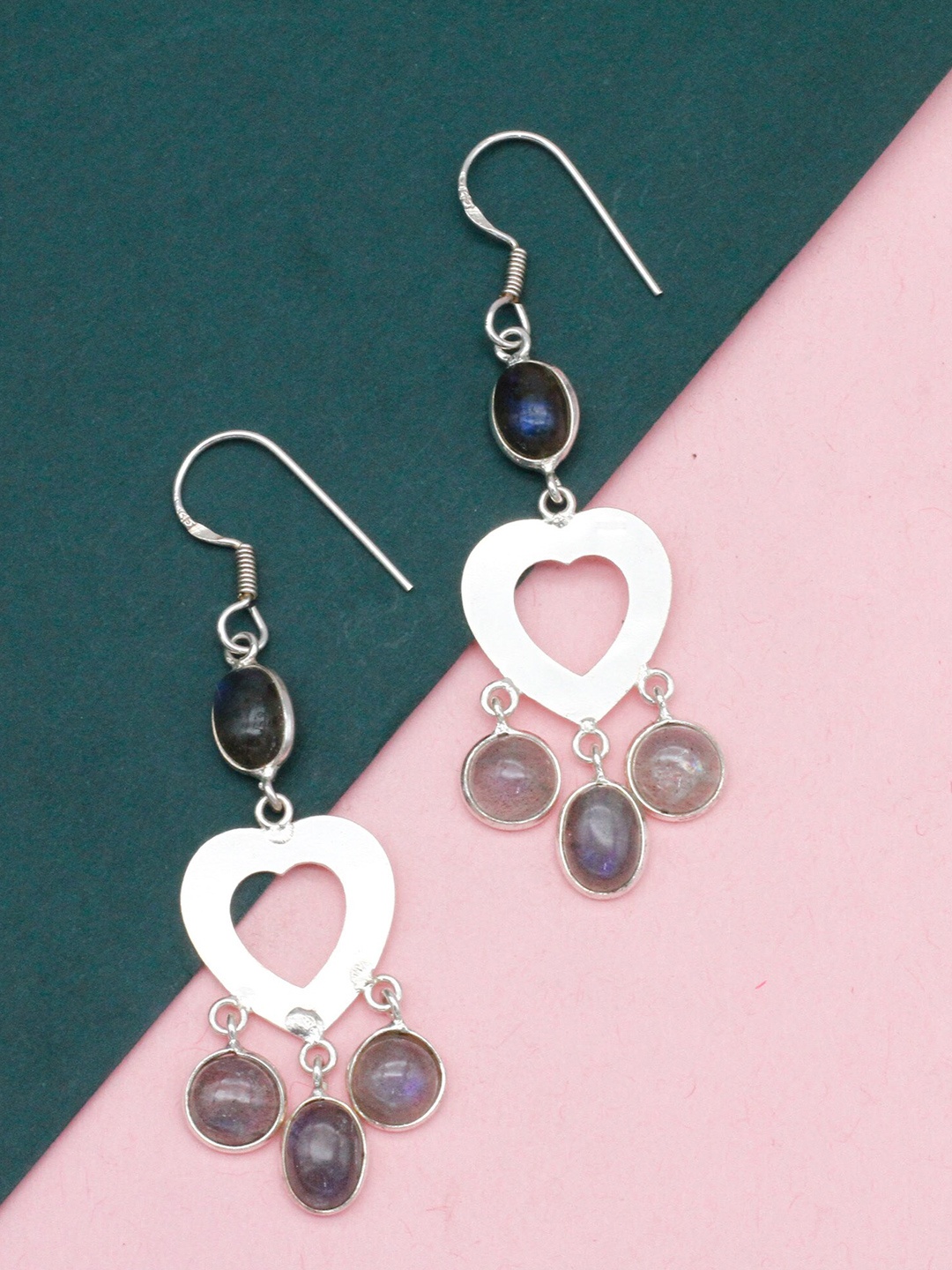 

SANGEETA BOOCHRA Sterling Silver Contemporary Drop Earrings