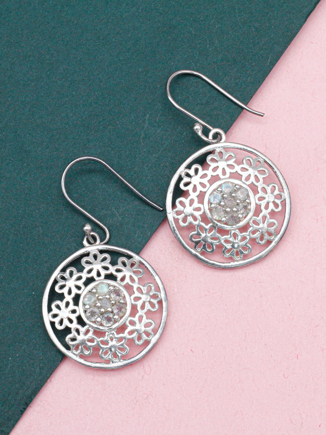 

SANGEETA BOOCHRA Contemporary Drop Earrings, Silver