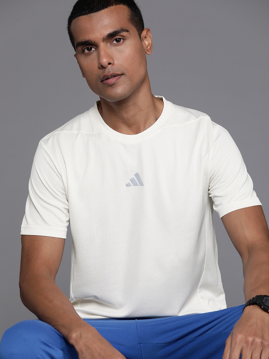 

ADIDAS D4T HR Slim Fit Training T-shirt, White