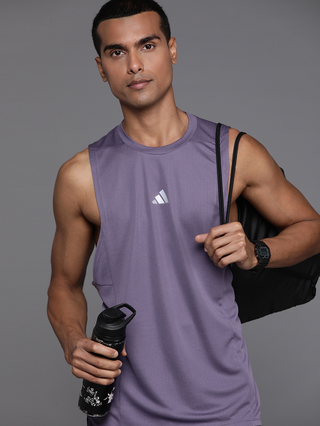 

ADIDAS HEAT.RDY Slim Fit T-shirt, Purple