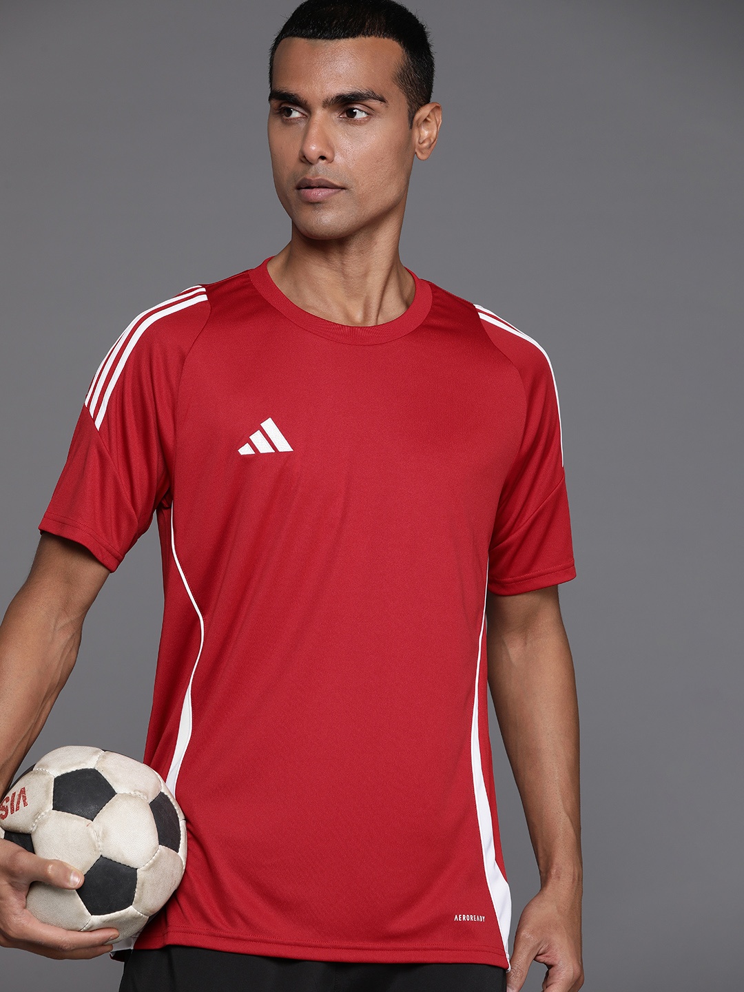 

ADIDAS Slim Fit AEROREADY Tiro 24 Jersey Football T-shirt, Red