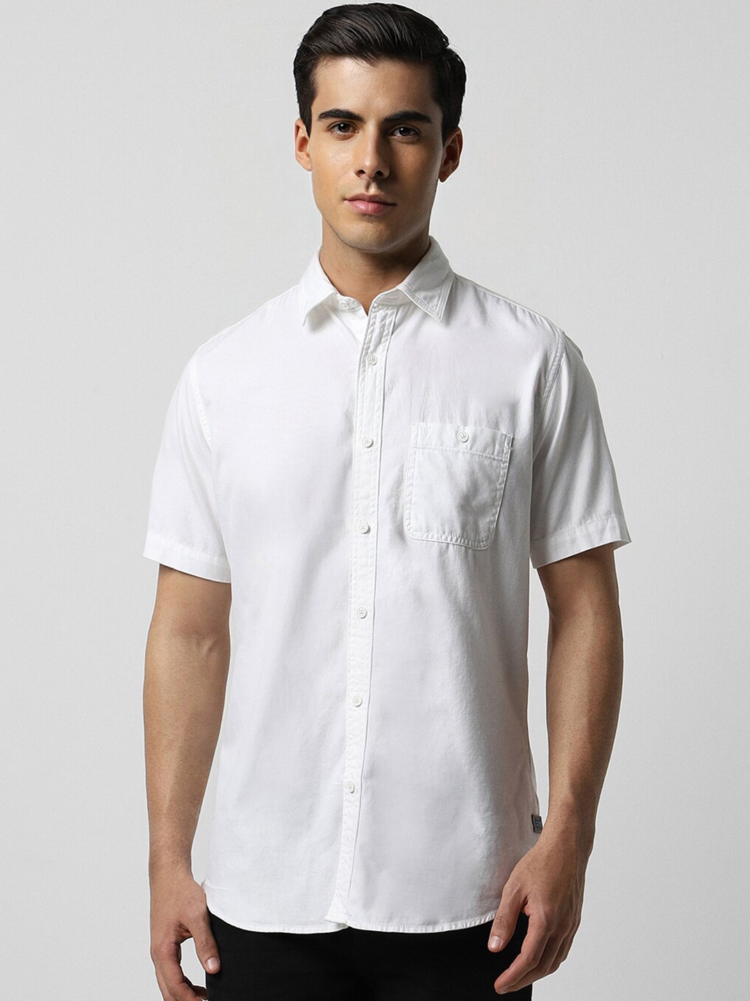 

VAN HEUSEN DENIM LABS Slim Fit Opaque Casual Shirt, White