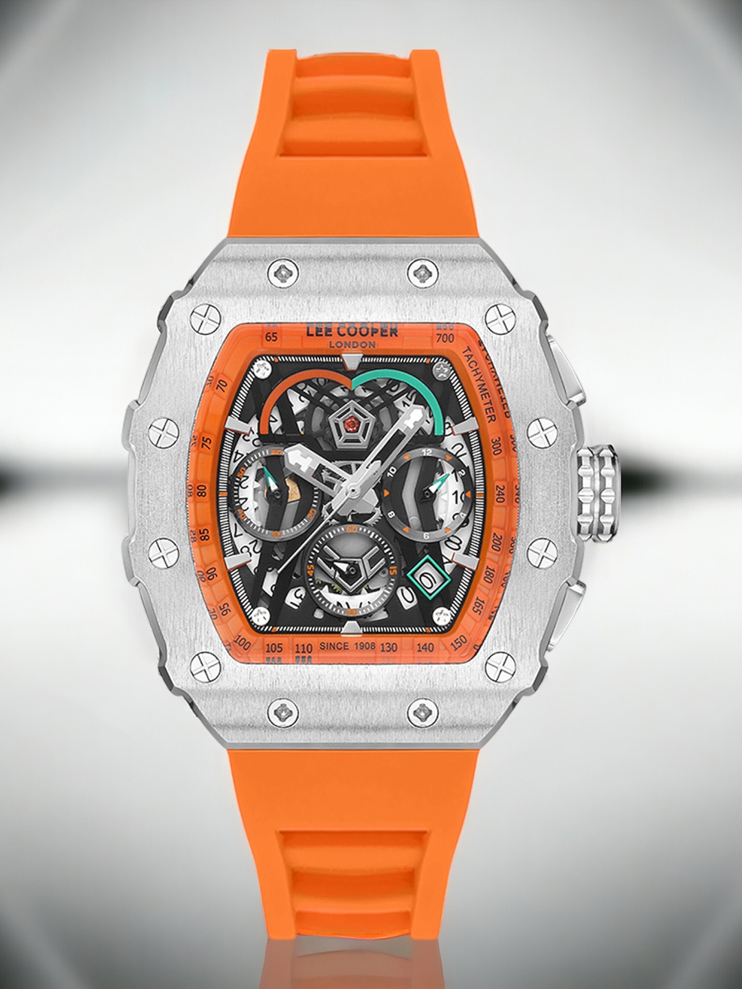 

Lee Cooper Men Analogue Multifunction Watch LC07810.358, Orange