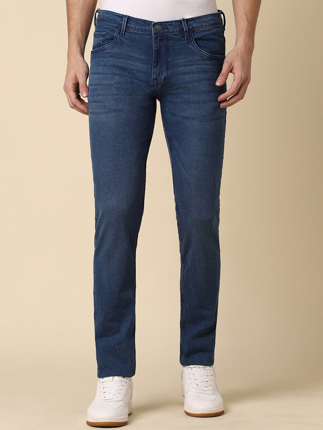 

Allen Solly Men Skinny Fit Mid-Rise Jeans, Navy blue