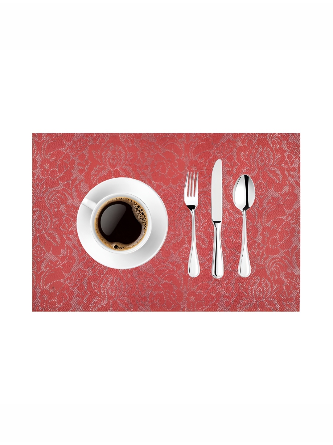 

Wosta Red 8 Pieces Waterproof Anti Slip Rectangle Table Placemats