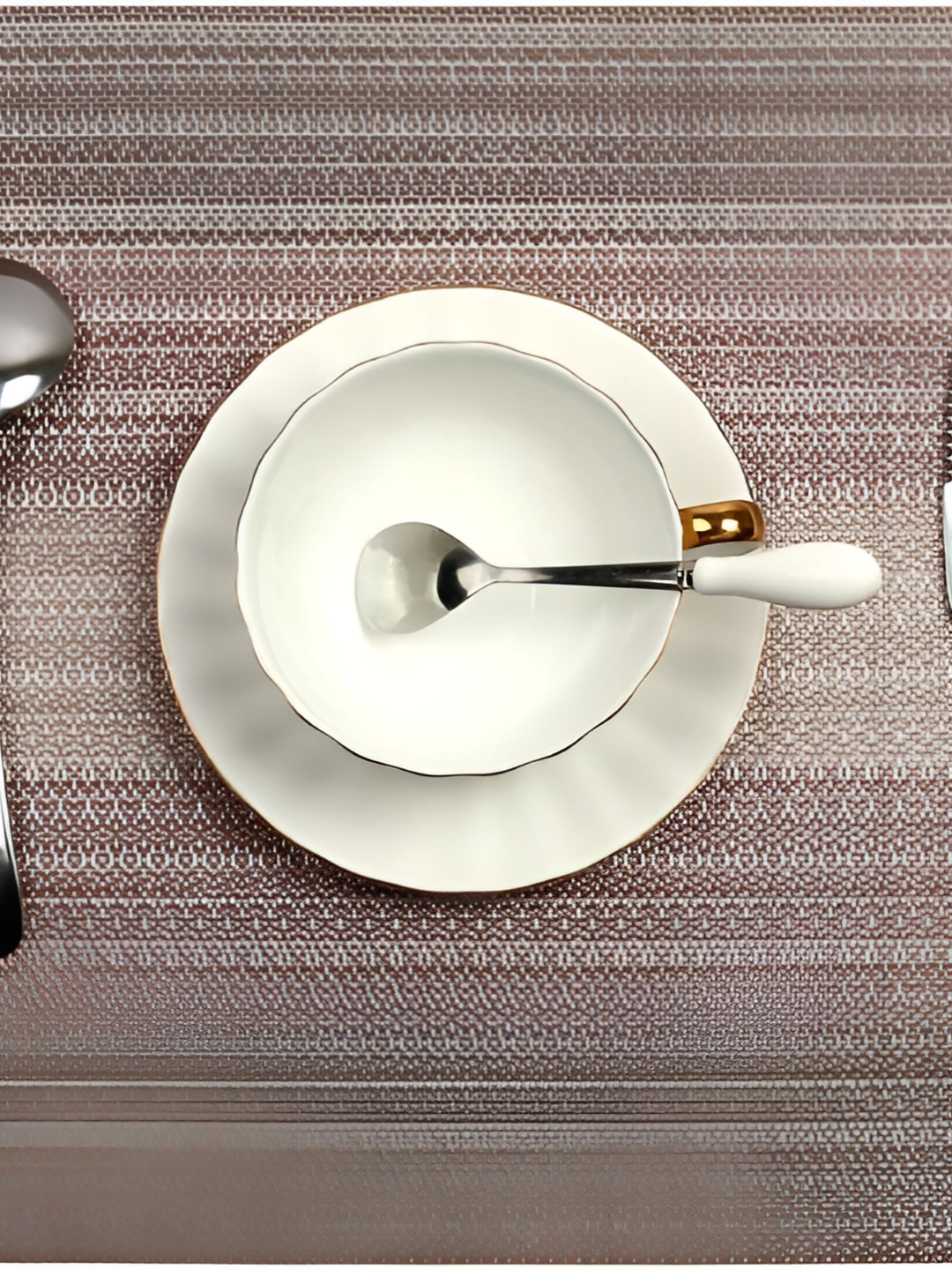 

Wosta Brown 2 Pieces Waterproof Anti Slip Table Placemats
