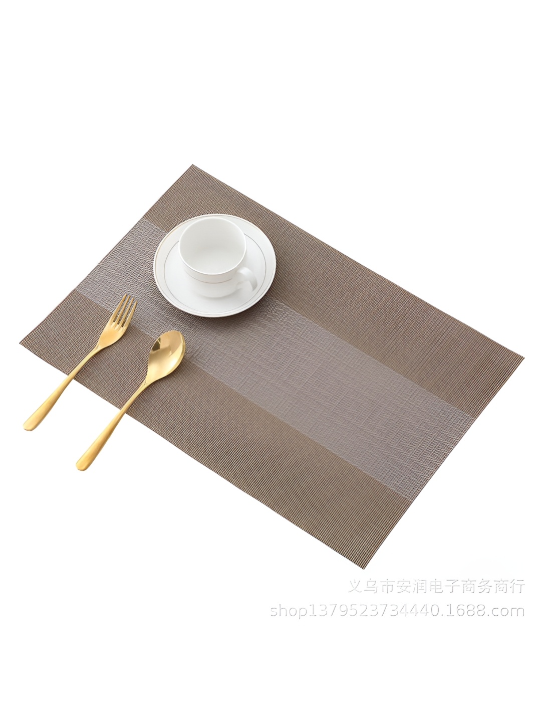 

Wosta Brown 2 Pieces Waterproof Anti Slip Table Placemats