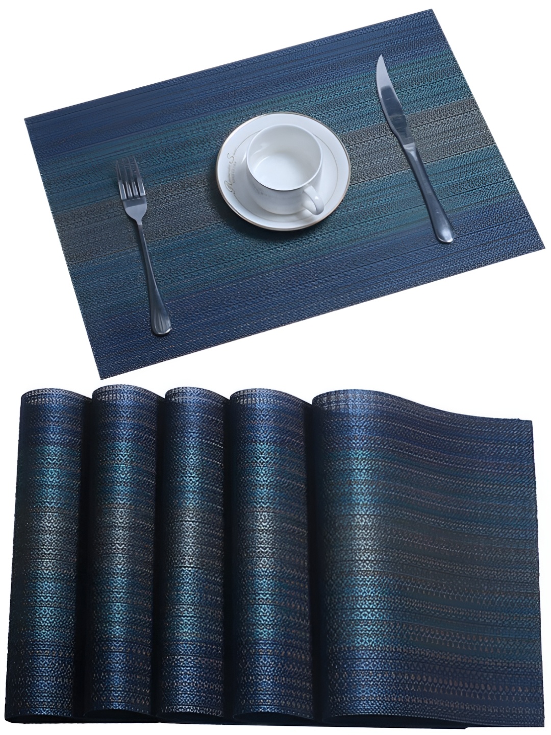 

Wosta Blue 8 Pieces Table Placemats