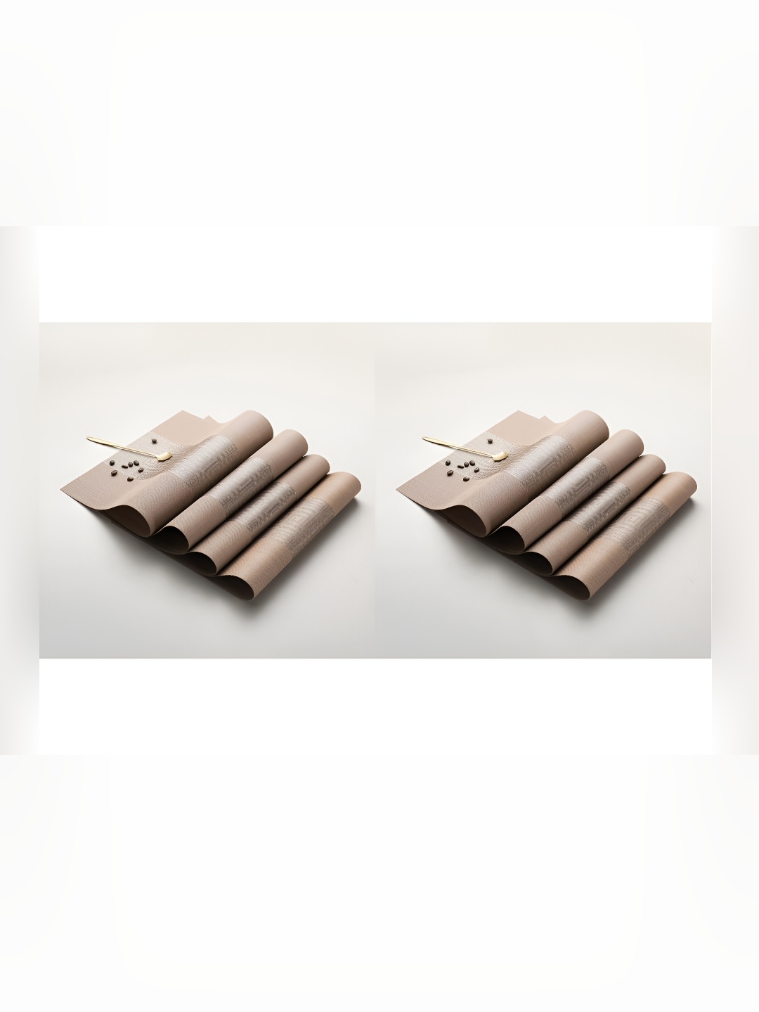 

Wosta Brown 8 Pieces Waterproof Anti Slip Table Placemats