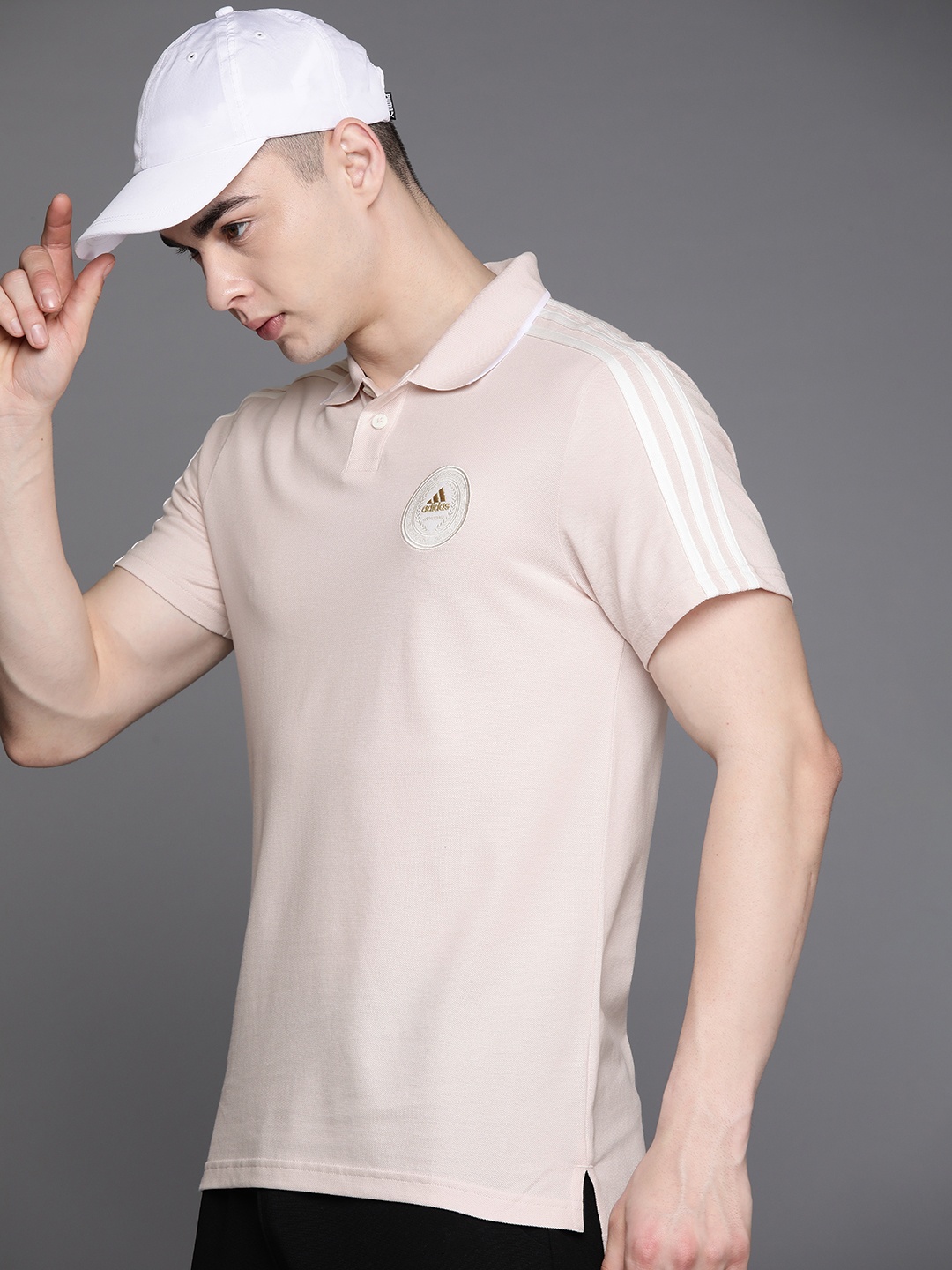 

ADIDAS Cut Pile Polo T-shirt, Pink
