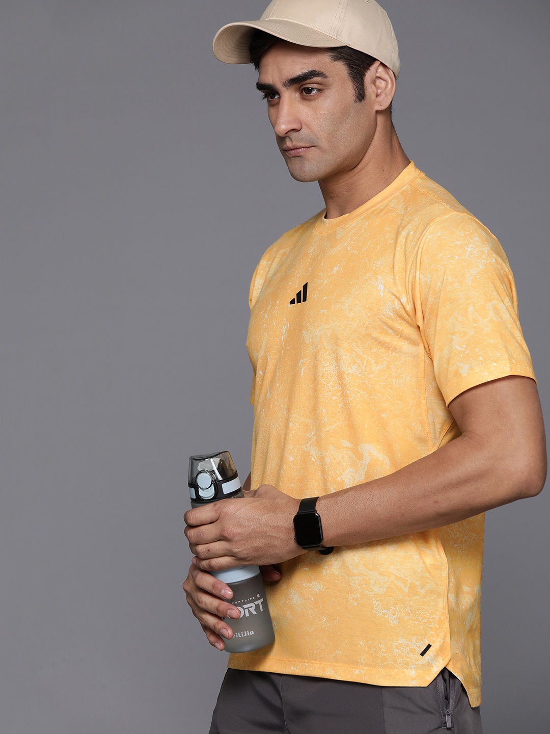 

ADIDAS Power Workout Training T-shirt, Yellow