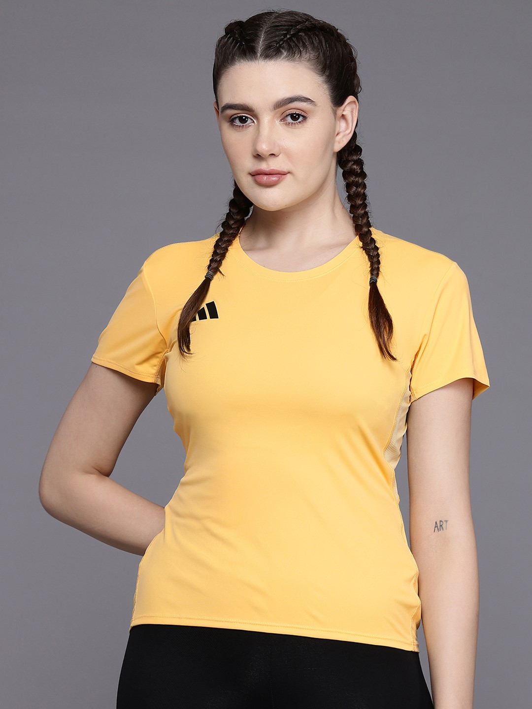 

ADIDAS Essentials Lightweight Running T-Shirt, Yellow