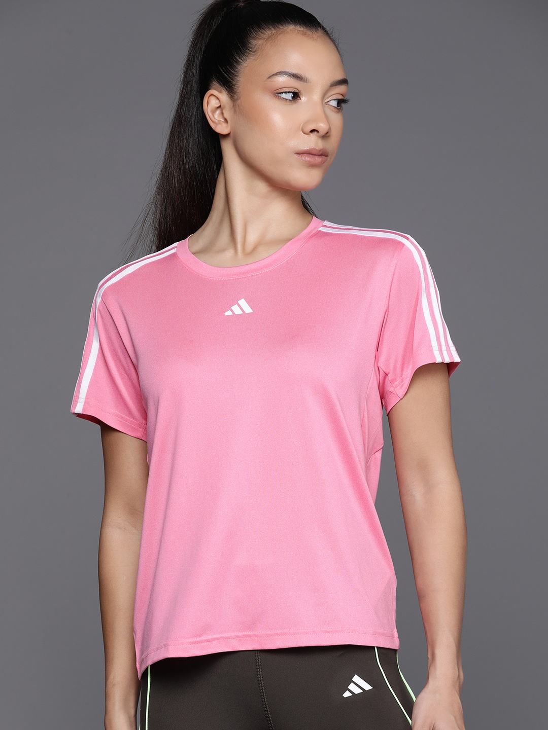 

ADIDAS Essentials 3-Stripes Training T-shirt, Pink